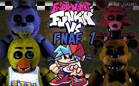 FNF vs FNaF 1 (Freddy, Foxy, Chica, Bonnie) mod