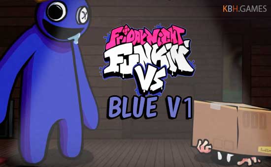 FNF VS. BLUE (RAINBOW FRIENDS) free online game on