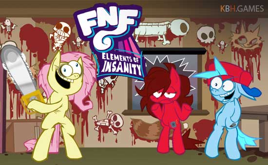FNF vs Fluttershy (Elements Of Insanity V2 Shed) mod