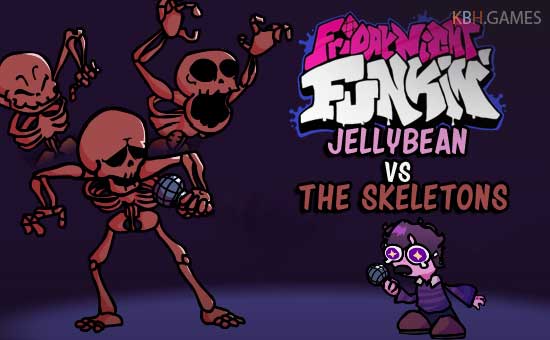Friday Night Funkin JellyBean vs The Skeletons