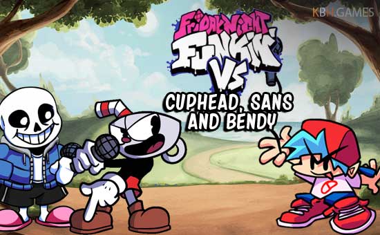 FNF vs Cuphead, Sans and Bendy mod online